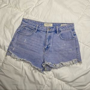 Pacsun High Rise Light Wash Shorts